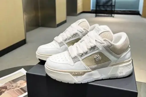 Amiri Ma-1 White And Beige Sneaker