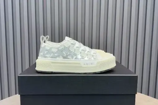 Amiri Star Leather Luxury Sneakers White/Blue