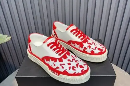 AMIRI Court Sneakers Red & White Stars