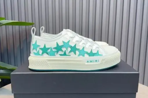 Amiri Beyond Stars Sneaker Paste & White