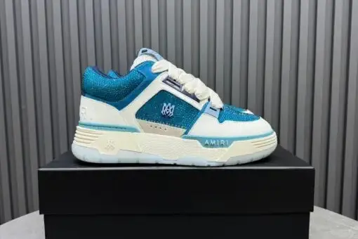 Amiri MA-1 Blue Diamonds Custom sneakers