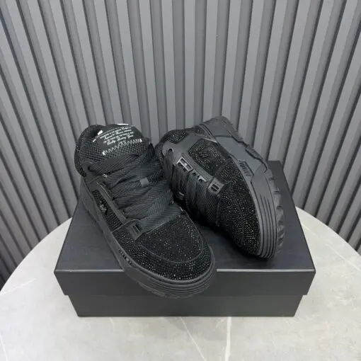 Amiri Ma-1 Leather Round Rhinestones Black 2026 | Drip Kickz Amiri Ma-1 Leather Round Rhinestones Black - Image 2