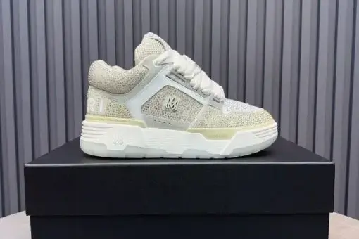 Amiri Ma-1 Calfskin Rhinestones Low top White