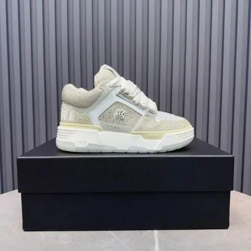 Amiri Ma-1 Calfskin Rhinestones Low top White 2026 | Drip Kickz Amiri Ma-1 Calfskin Rhinestones Low top White