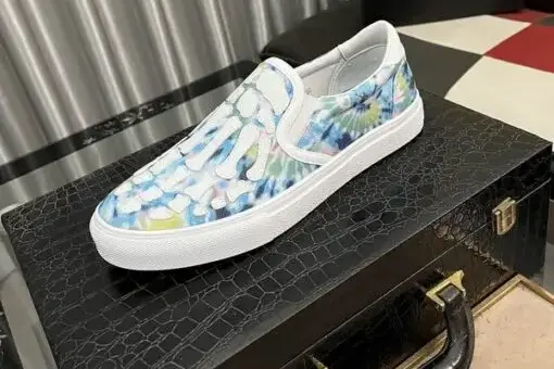 Amiri Multicolor Tie Dye Bones Slip Sneaker