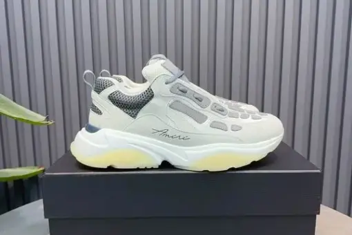 AMIRI Bone Runner Sneakers Grey Yellow