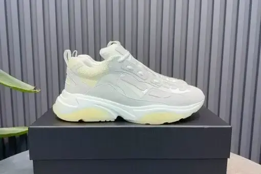 AMIRI Bone Runner Sneakers Grey Pink