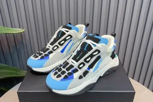 Amiri Bone Runner Sneakers Blue Black & Grey