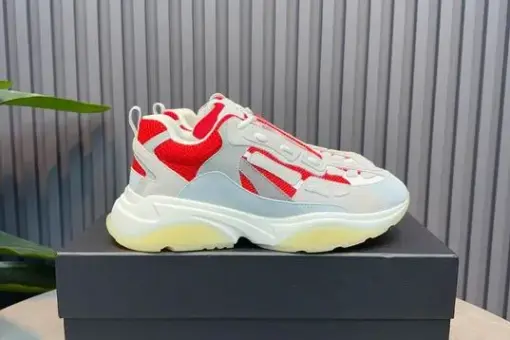 Amiri Bone Runner Sneaker Red & Grey