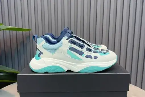 AMIRI Bone Runner Sneakers White Blue