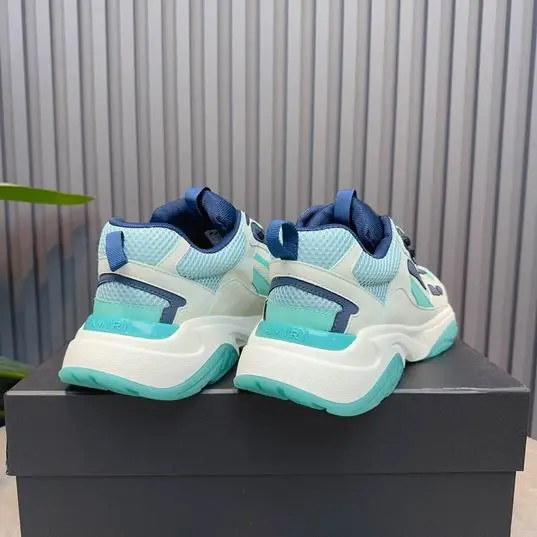 AMIRI Bone Runner Sneakers White Blue 2026 | Drip Kickz AMIRI Bone Runner Sneakers White Blue - Image 3