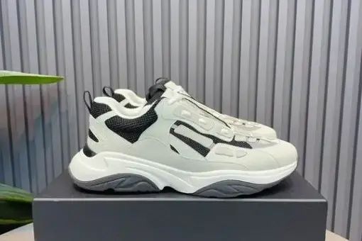 AMIRI Bone Runner Sneaker Off-White Black