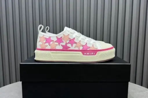 Amiri Stars Court Low White/Pink Sneaker