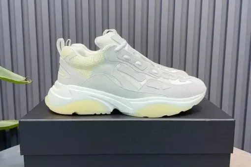 Amiri Mixed White Bone Runner Sneaker