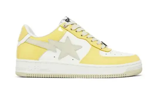 Bapesta Ssense Exclusive Sneaker White/ Yellow - 43