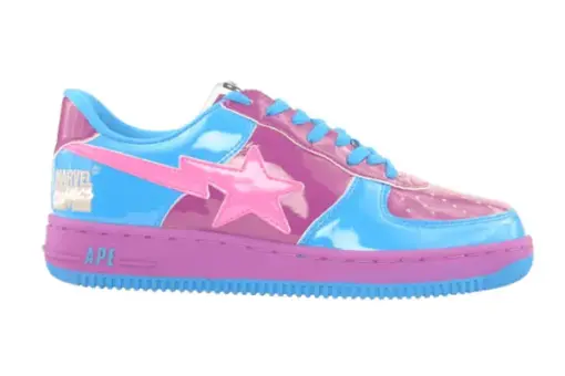 Marvel Comics x Bapesta FS-001 Low ‘Silver Surfer Sneaker Multicolor - 40