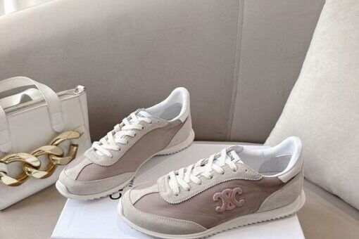 Celine Racer Low Lace-Up Sneakers Pink