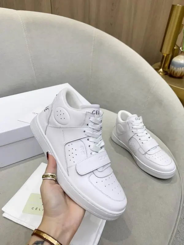 Celine CT-02 Mid Top Optic White Sneakers 2026 | Drip Kickz Celine CT-02 Mid Top Optic White Sneakers - Image 2