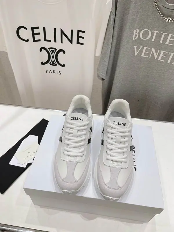 Celine Runner CR-02 Low Lace-Up Sneakers Calfskin White/Black 2026 | Drip Kickz Celine Runner CR-02 Low Lace-Up Sneakers Calfskin White/Black - Image 2