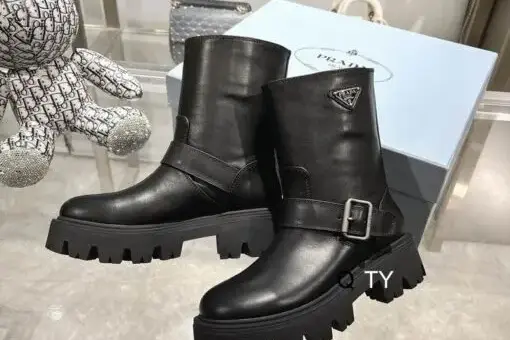 Prada Leather Boots Black - 44