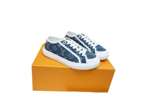 LV Lagoon Sneaker Monogram Canvas Denim Blue - 44