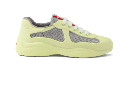Prada America’s Cup Panelled Sneakers Lime Green - 42