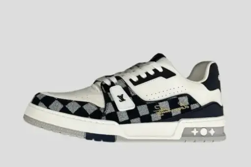 LV Trainer Sneaker White Black Check - 40