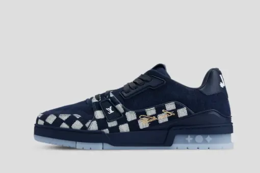 LV Trainer Sneaker Blue Check - 42