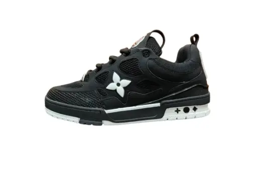 LV Skate Sneaker Black With White Logo - 41