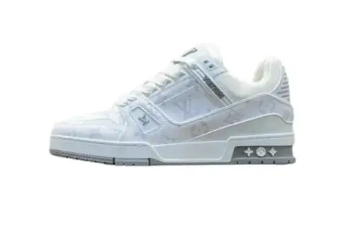 LV Light Sky Blue High Top Sneaker Logo Low Classic - 39