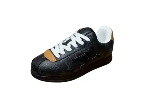 LV Butter Soft Sneaker Monogram Pattern Black - 42