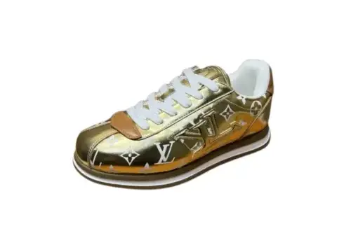 LV Butter Soft Sneaker Monogram Pattern Gold - 37