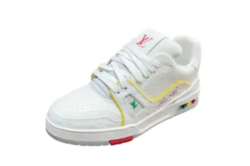 LV x TM Trainer Sneaker Multicoloured Monogram Motif White - 42