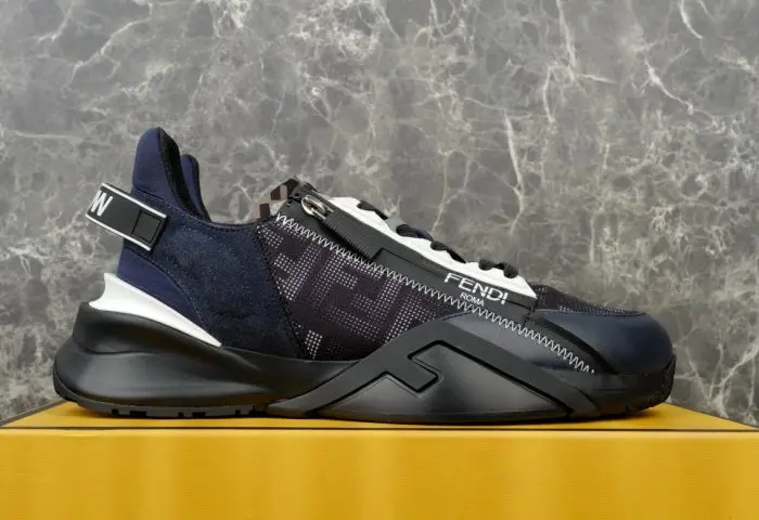 Fendi Flow Sneaker Grey Black Stripe 2026 | Drip Kickz Fendi Flow Sneaker Grey Black Stripe - Image 2