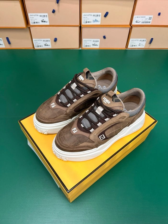 Fendi Force Sneakers Brown 2026 | Drip Kickz Fendi Force Sneakers Brown