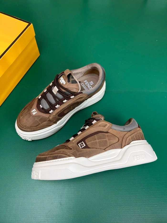 Fendi Force Sneakers Brown 2026 | Drip Kickz Fendi Force Sneakers Brown - Image 3