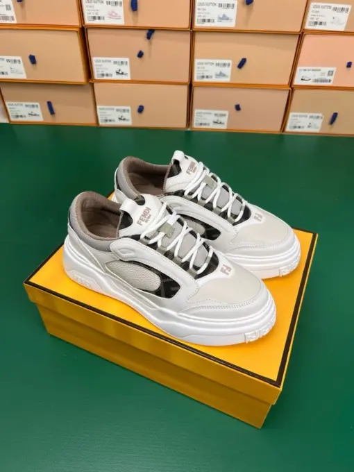Fendi Force Sneakers White/ Black 2026 | Drip Kickz Fendi Force Sneakers White/ Black - Image 2