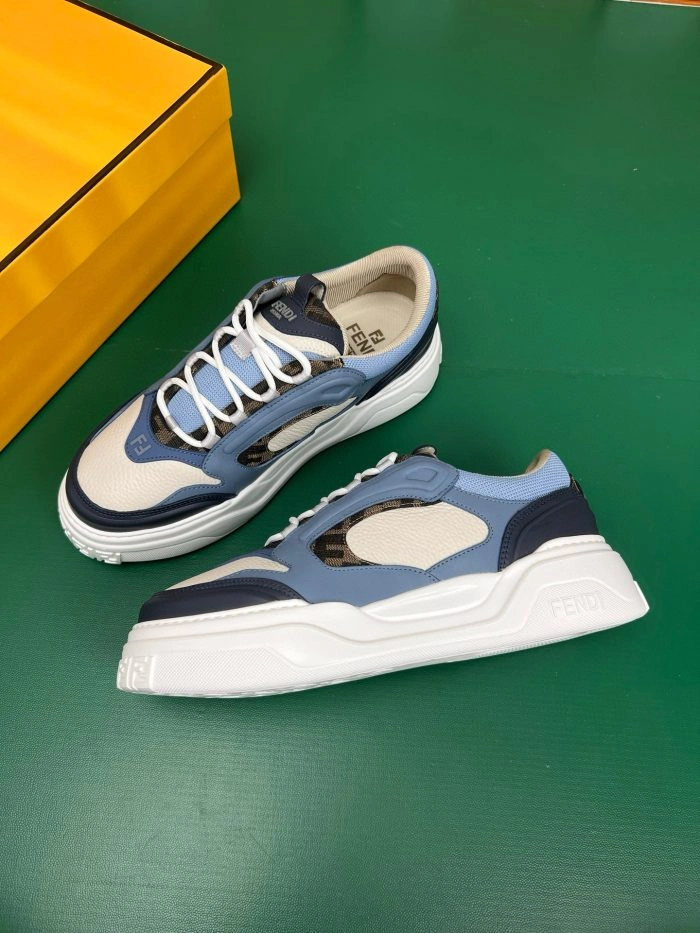 Fendi Force Sneakers Blue 2026 | Drip Kickz Fendi Force Sneakers Blue - Image 2