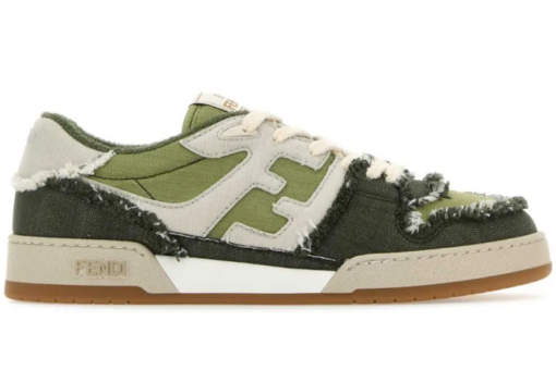 FENDI Fendi Match Denim Sneaker Green/White