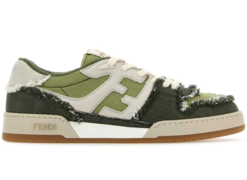 FENDI Fendi Match Denim Sneaker Green/White 2026 | Drip Kickz FENDI Fendi Match Denim Sneaker Green/White