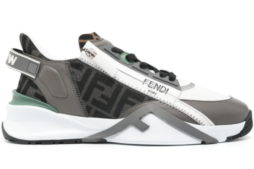 FENDI Flow FF-jacquard Sneakers Grey/White