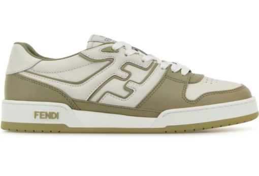 FENDI Logo-Patch Sneaker Olive Green 2026 | Drip Kickz FENDI Logo-Patch Sneaker Olive Green
