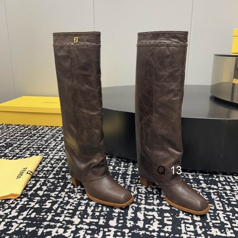 Fendi Minerva Leather Boots Dark Brown 2026 | Drip Kickz Fendi Minerva Leather Boots Dark Brown