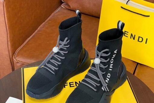 Fendi High Top Sneakers Black