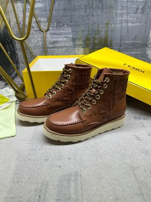 Fendi and Red Wing Leather Boots Brown 2026 | Drip Kickz Fendi and Red Wing Leather Boots Brown