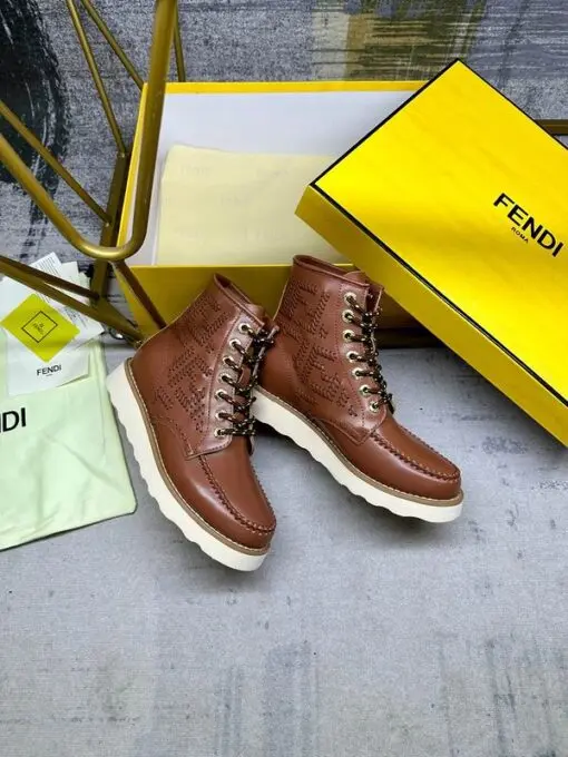 Fendi and Red Wing Leather Boots Brown 2026 | Drip Kickz Fendi and Red Wing Leather Boots Brown - Image 3