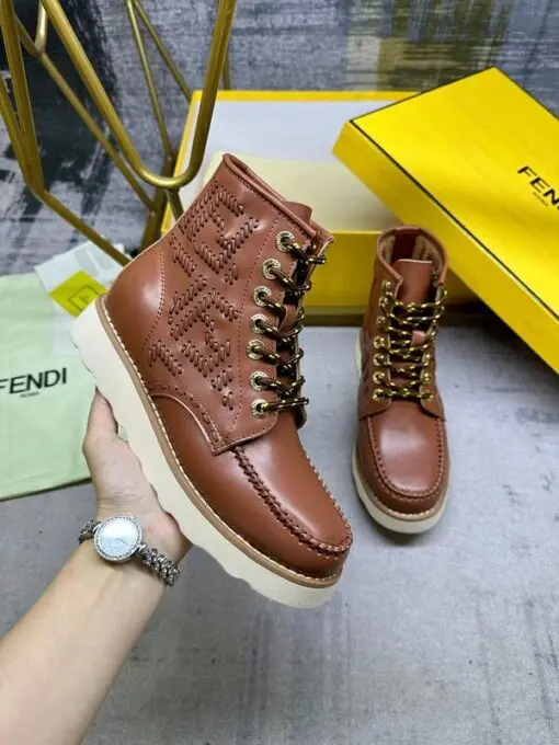 Fendi and Red Wing Leather Boots Brown 2026 | Drip Kickz Fendi and Red Wing Leather Boots Brown - Image 2