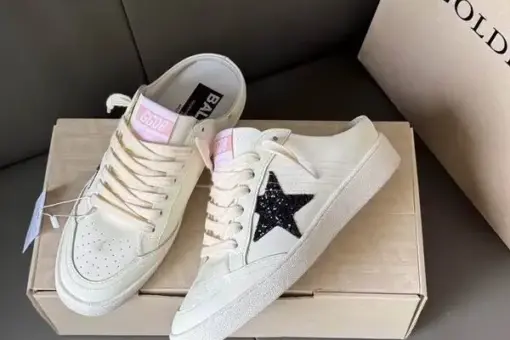 Golden Goose Ball Star Sabot Mule Sneakers White/Black