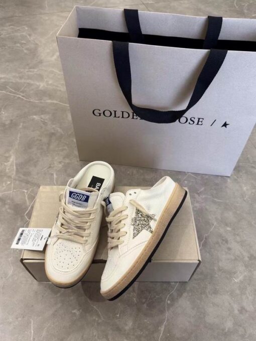 Golden Goose Ball Star Sabot Sneakers White 2026 | Drip Kickz Golden Goose Ball Star Sabot Sneakers White