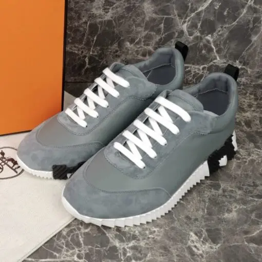 Hermes Bouncing Sneaker Grey White 2026 | Drip Kickz Hermes Bouncing Sneaker Grey White - Image 3